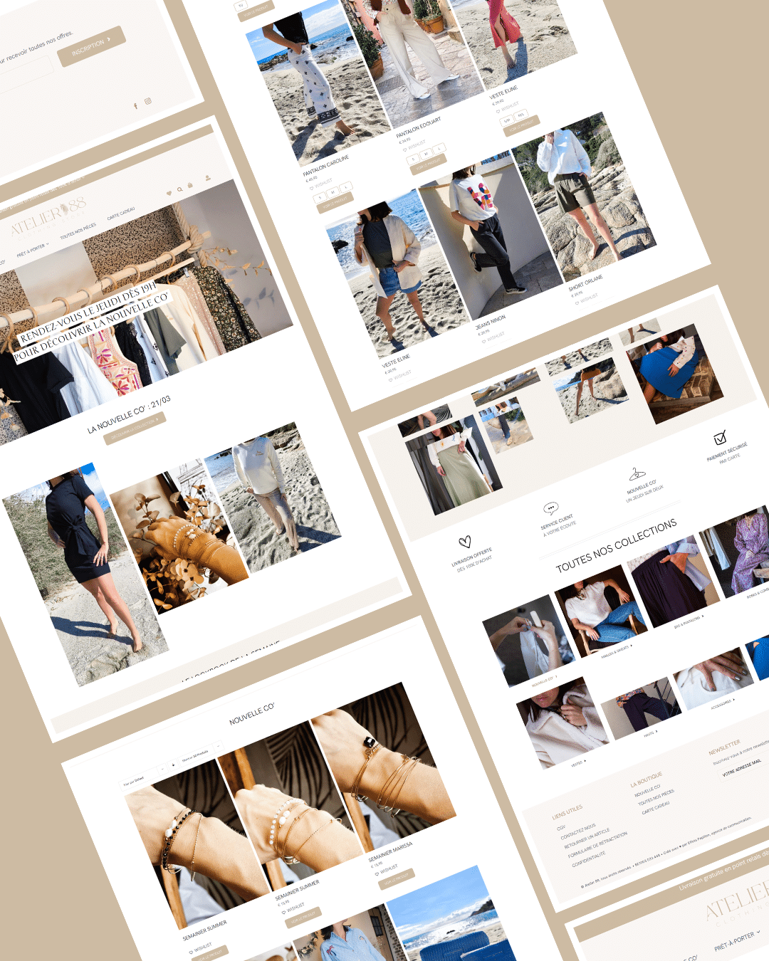 Création d'un e-shop pour un commerce de vêtements à Liège